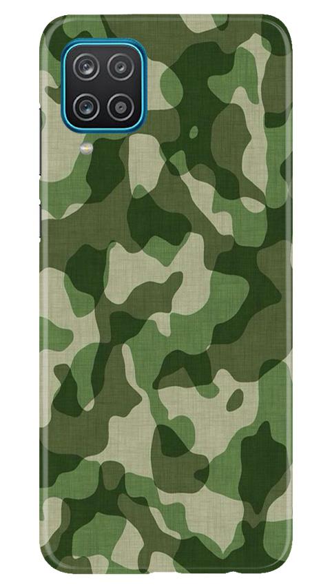 Army Camouflage Case for Samsung Galaxy F12  (Design - 106)