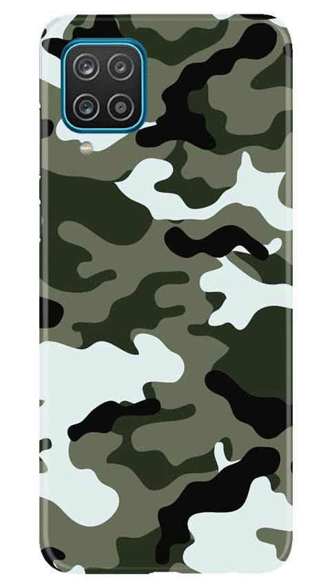 Army Camouflage Case for Samsung Galaxy F12  (Design - 108)