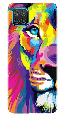 Colorful Lion Mobile Back Case for Samsung Galaxy F12  (Design - 110)