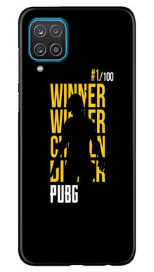Pubg Winner Winner Mobile Back Case for Samsung Galaxy F12  (Design - 177)