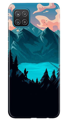 Mountains Mobile Back Case for Samsung Galaxy F12 (Design - 186)