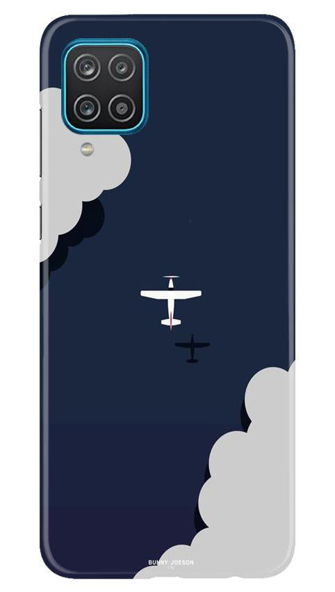 Clouds Plane Case for Samsung Galaxy F12 (Design - 196)