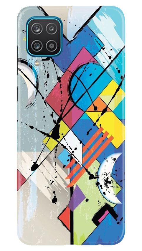 Modern Art Case for Samsung Galaxy F12 (Design No. 235)
