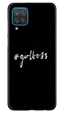#GirlBoss Mobile Back Case for Samsung Galaxy F12 (Design - 266)