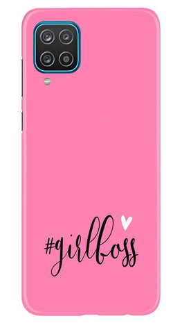 Girl Boss Pink Case for Samsung Galaxy F12 (Design No. 269)