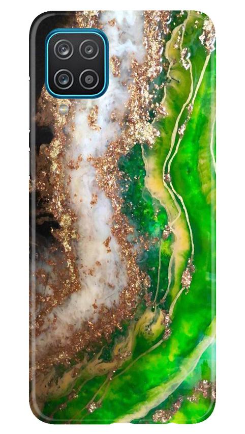 Marble Texture Mobile Back Case for Samsung Galaxy F12 (Design - 307)