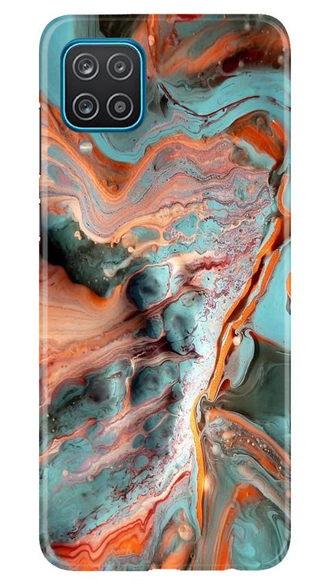 Marble Texture Mobile Back Case for Samsung Galaxy F12 (Design - 309)