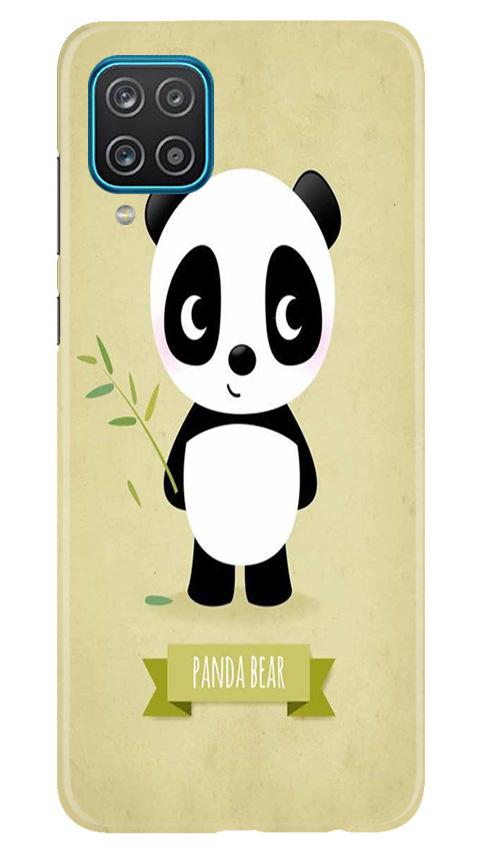 Panda Bear Mobile Back Case for Samsung Galaxy F12 (Design - 317)