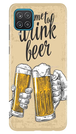 Drink Beer Mobile Back Case for Samsung Galaxy F12 (Design - 328)