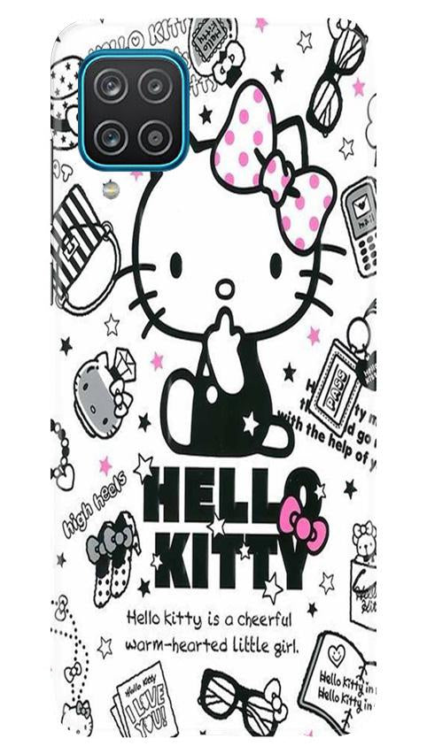 Hello Kitty Mobile Back Case for Samsung Galaxy F12 (Design - 361)