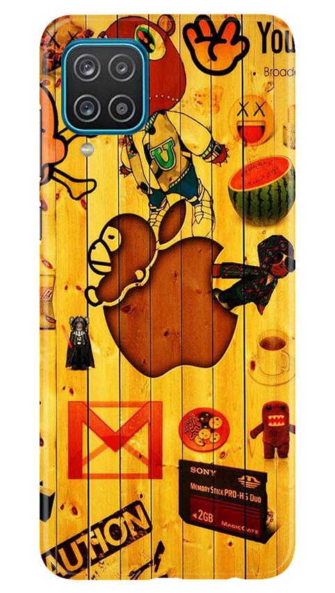 Wooden Texture Mobile Back Case for Samsung Galaxy F12 (Design - 367)