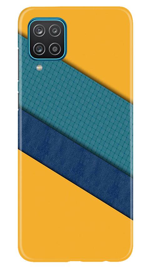 Diagonal Pattern Mobile Back Case for Samsung Galaxy F12 (Design - 370)