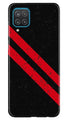 Black Red Pattern Mobile Back Case for Samsung Galaxy F12 (Design - 373)