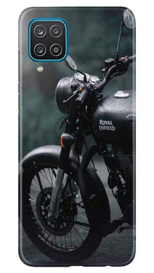 Royal Enfield Mobile Back Case for Samsung Galaxy F12 (Design - 380)