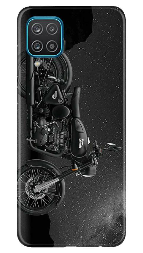 Royal Enfield Mobile Back Case for Samsung Galaxy F12 (Design - 381)