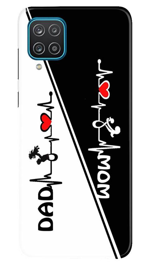 Love Mom Dad Mobile Back Case for Samsung Galaxy F12 (Design - 385)