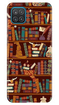 Book Shelf Mobile Back Case for Samsung Galaxy F12 (Design - 390)