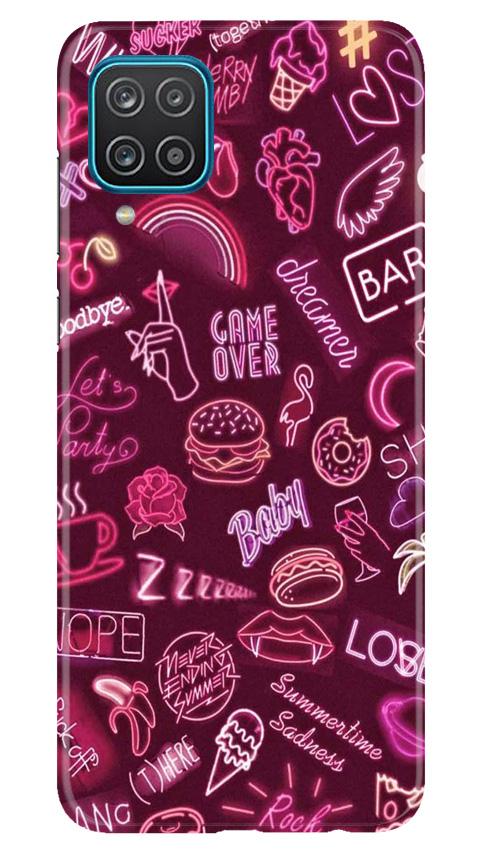 Party Theme Mobile Back Case for Samsung Galaxy F12 (Design - 392)