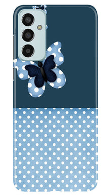 White dots Butterfly Mobile Back Case for Samsung Galaxy F13 (Design - 31)
