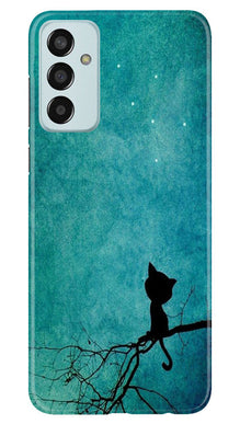 Moon cat Mobile Back Case for Samsung Galaxy F13 (Design - 70)