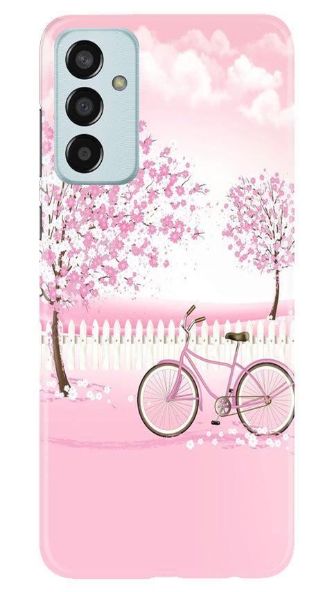 Pink Flowers Cycle Case for Samsung Galaxy M13  (Design - 102)
