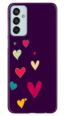 Purple Background Mobile Back Case for Samsung Galaxy M13  (Design - 107)