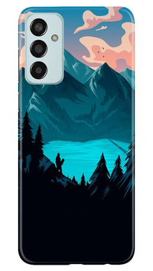 Mountains Mobile Back Case for Samsung Galaxy M13 (Design - 155)