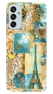 Travel Eiffel Tower Mobile Back Case for Samsung Galaxy M13 (Design - 175)