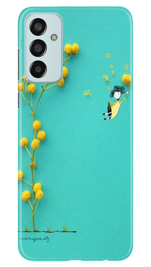 Flowers Girl Mobile Back Case for Samsung Galaxy M13 (Design - 185)