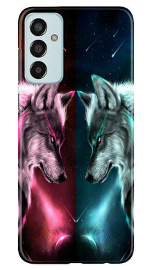 Wolf fight Mobile Back Case for Samsung Galaxy M13 (Design - 190)