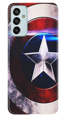 Captain America Shield Mobile Back Case for Samsung Galaxy M13 (Design - 219)