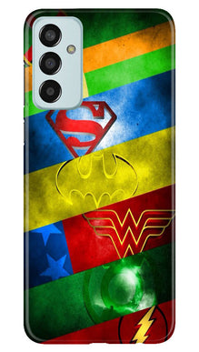 Superheros Logo Mobile Back Case for Samsung Galaxy M13 (Design - 220)
