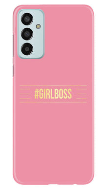 Girl Boss Pink Mobile Back Case for Samsung Galaxy M13 (Design - 232)