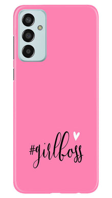 Girl Boss Pink Mobile Back Case for Samsung Galaxy F13 (Design - 238)
