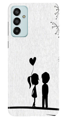 Cute Kid Couple Mobile Back Case for Samsung Galaxy M13 (Design - 252)