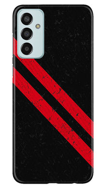 Black Red Pattern Mobile Back Case for Samsung Galaxy F13 (Design - 332)
