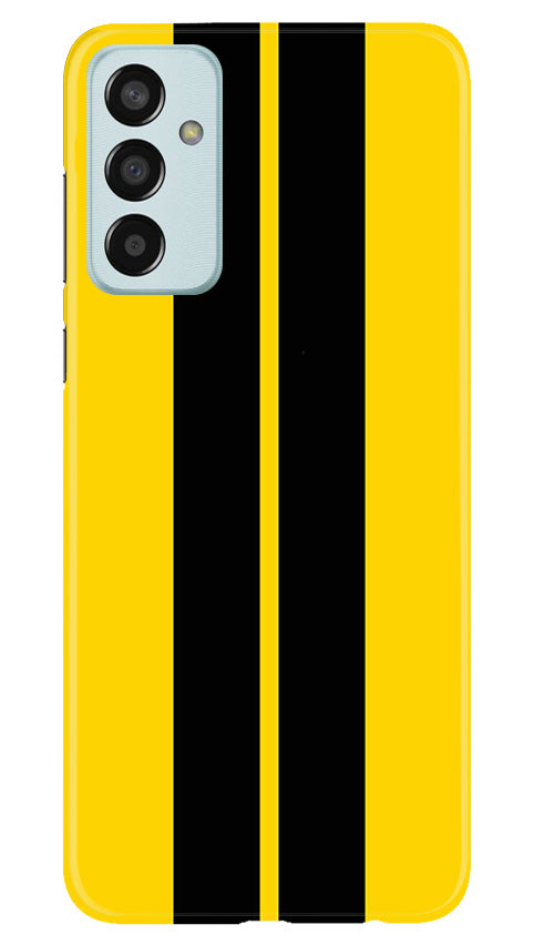 Black Yellow Pattern Mobile Back Case for Samsung Galaxy F13 (Design - 336)