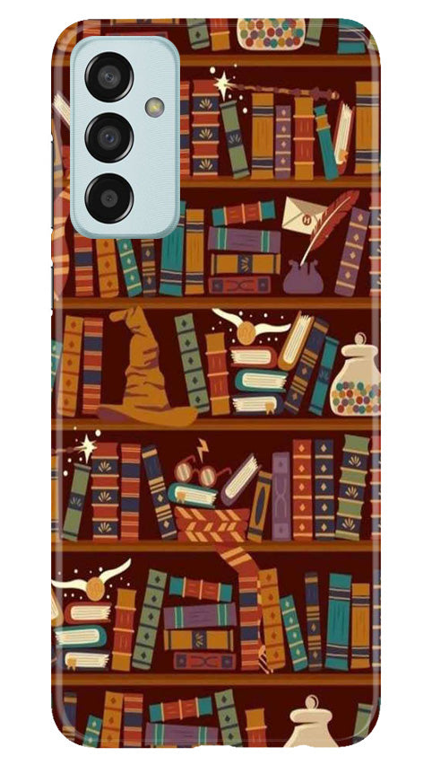 Book Shelf Mobile Back Case for Samsung Galaxy M13 (Design - 348)