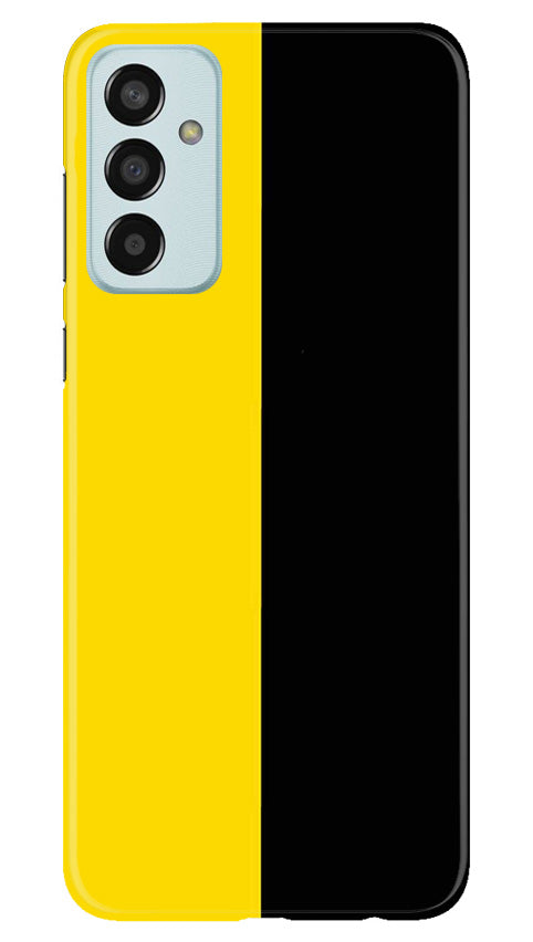 Black Yellow Pattern Mobile Back Case for Samsung Galaxy F13 (Design - 354)