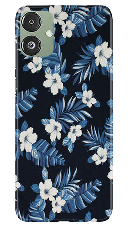 White flowers Blue Background2 Case for Samsung Galaxy F14 5G