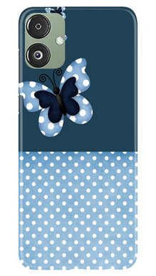 White dots Butterfly Mobile Back Case for Samsung Galaxy F14 5G (Design - 31)