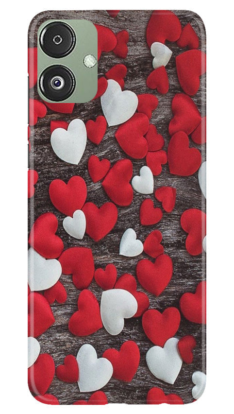 Red White Hearts Case for Samsung Galaxy F14 5G  (Design - 105)