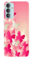 White Pick Butterflies Case for Samsung Galaxy F23 5G