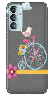 Sparron with cycle Mobile Back Case for Samsung Galaxy F23 5G (Design - 34)