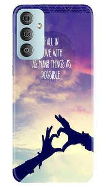 Fall in love Mobile Back Case for Samsung Galaxy F23 5G (Design - 50)