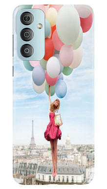 Girl with Baloon Mobile Back Case for Samsung Galaxy F23 5G (Design - 84)