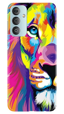 Colorful Lion Mobile Back Case for Samsung Galaxy F23 5G  (Design - 110)