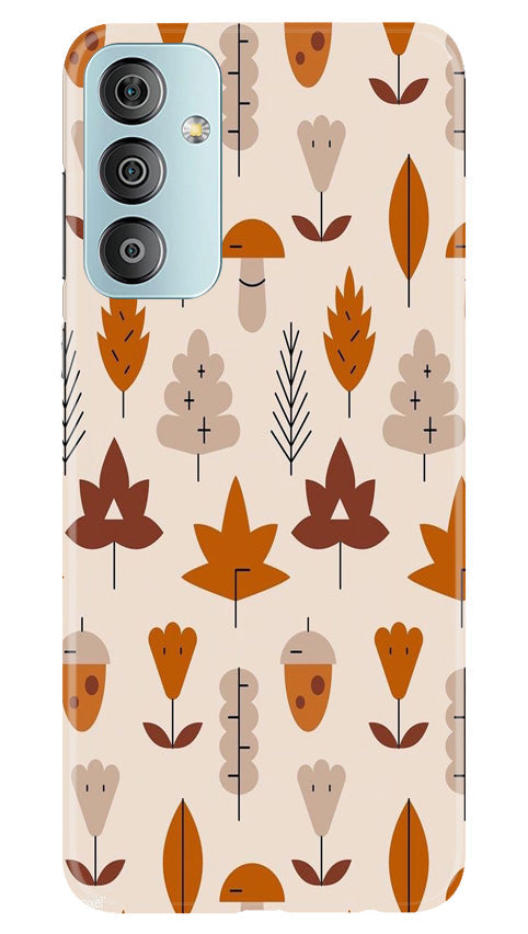 Leaf Pattern Art Case for Samsung Galaxy F23 5G(Design - 132)