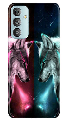 Wolf fight Mobile Back Case for Samsung Galaxy F23 5G (Design - 190)