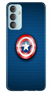 Captain America Shield Mobile Back Case for Samsung Galaxy F23 5G (Design - 222)